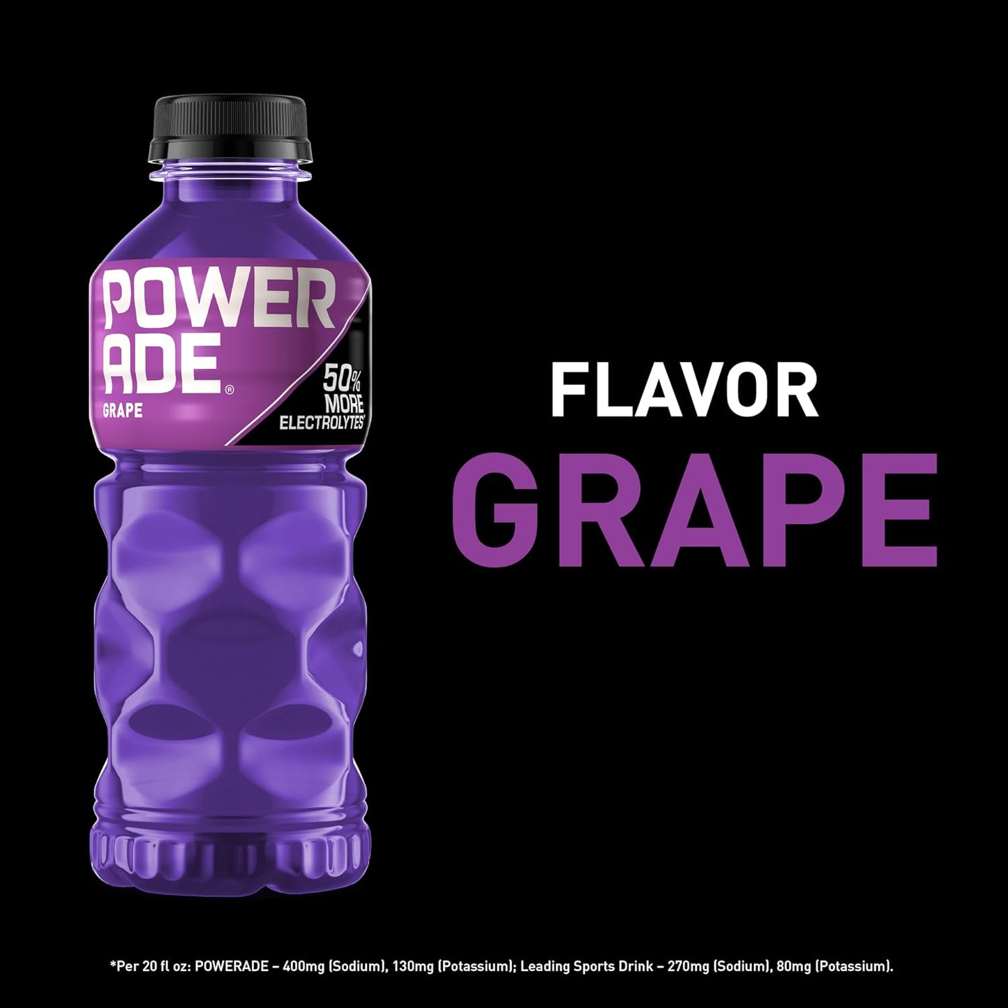 POWERADE Grape Sports Drink, 20 oz Bottles (Pack of 24) - Hydration for Athletes & Fitness Enthusiasts