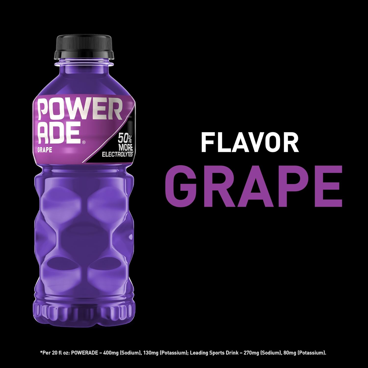 POWERADE Grape Sports Drink, 20 oz Bottles (Pack of 24) - Hydration for Athletes & Fitness Enthusiasts