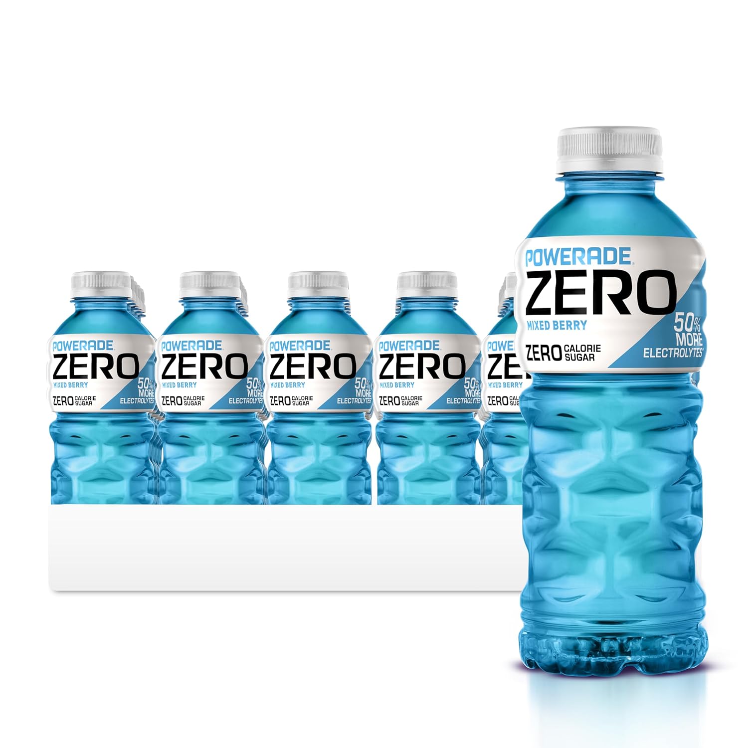 POWERADE Mixed Berry Sports Drink, 20oz (Pack of 24) - Electrolyte Enhanced & Zero Sugar