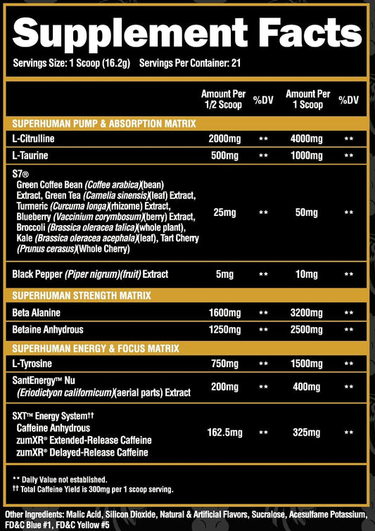 Powerful ALPHA LION Pre Workout Formula for Enhanced Performance and Energy Boost