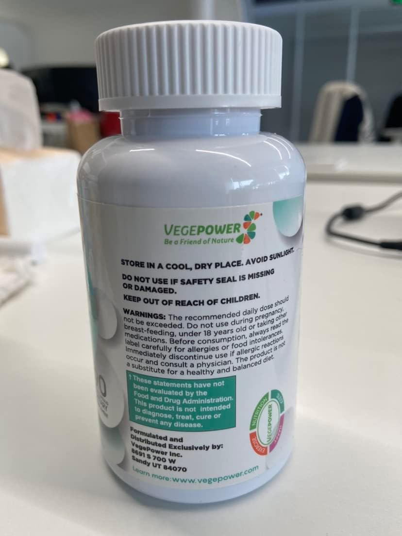 Powerful Antioxidant & Immune Support with Green Tea Extract, Grapeseed, Milk Thistle - Herbal Blend for Skin Care - 90 Vegan Capsules