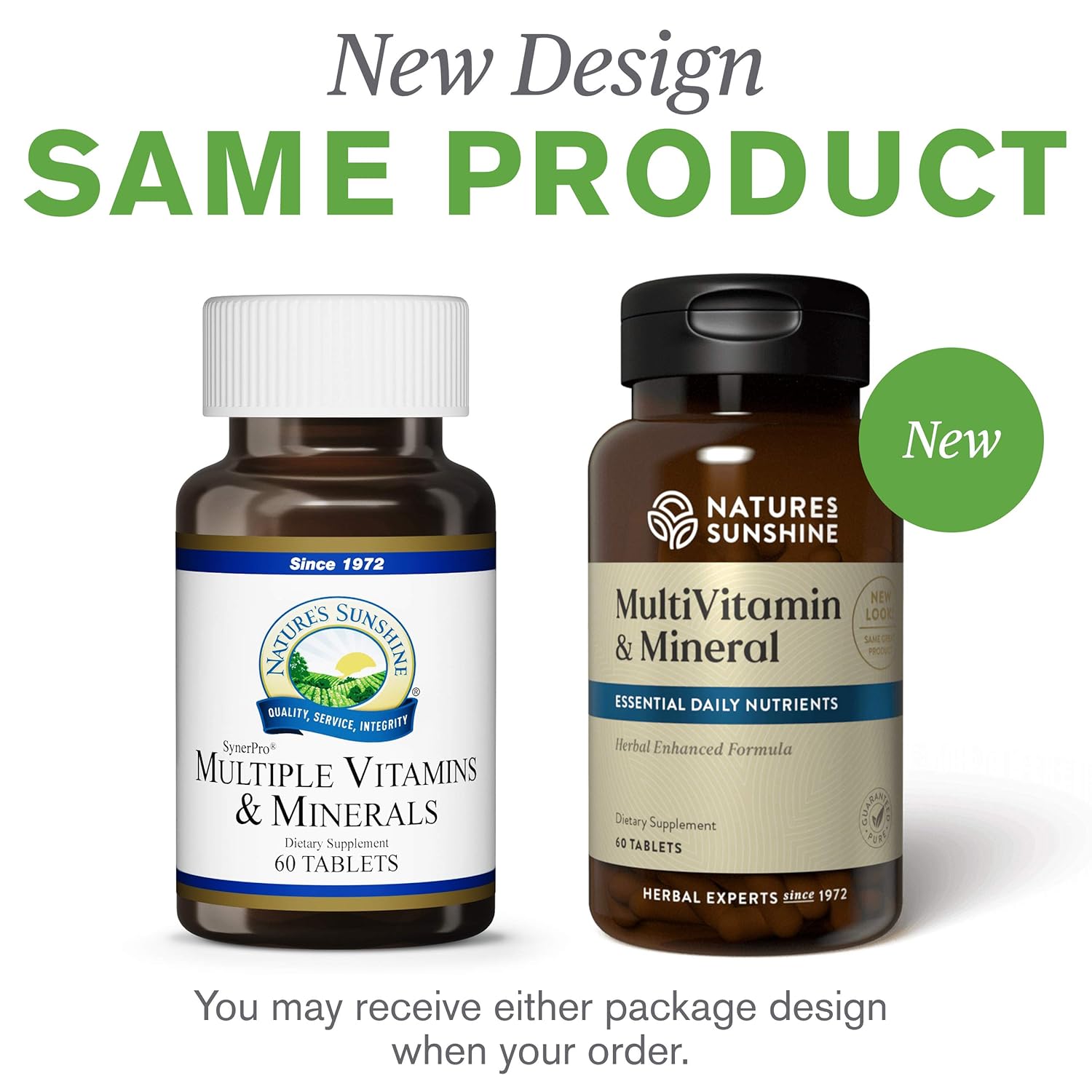 Powerful Multivitamin with 17 Essential Vitamins & Minerals - 60 Tablets by Nature's Sunshine