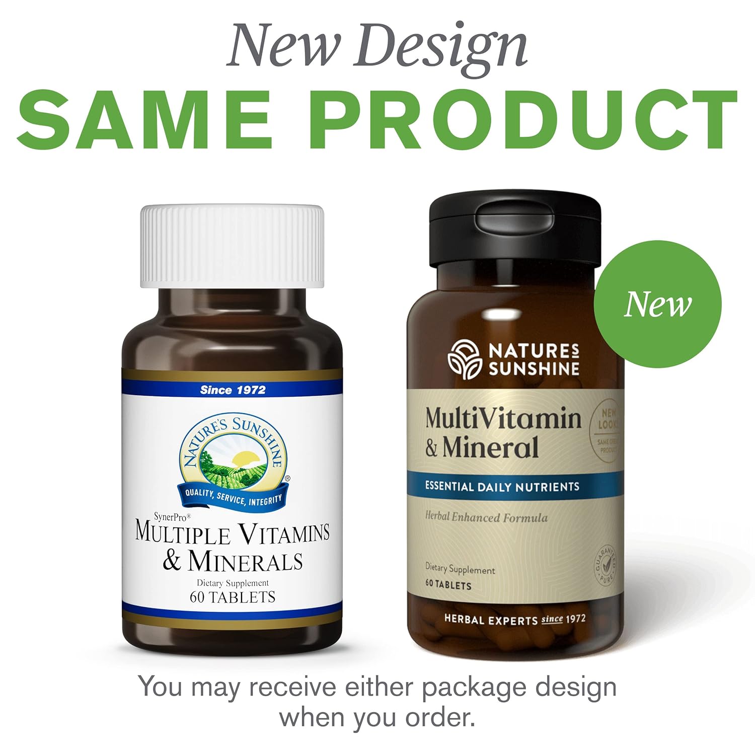 Powerful Multivitamin with 17 Essential Vitamins & Minerals - 60 Tablets by Nature's Sunshine