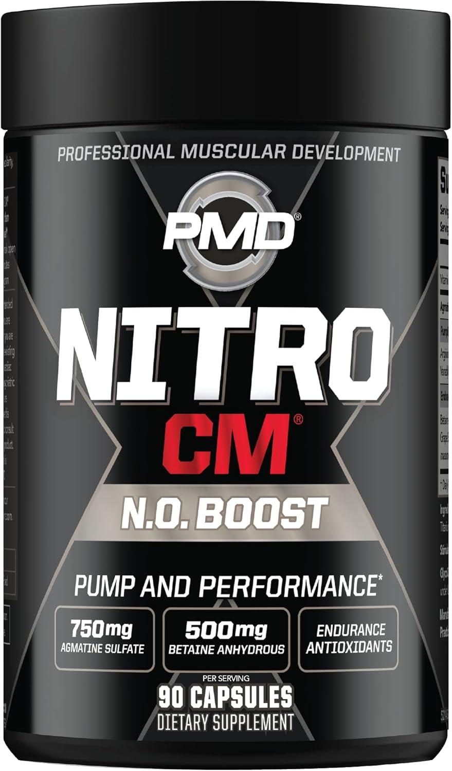 Powerful PMD NitroCM Supplement for Enhanced Muscle Growth and Recovery, 60 Capsules