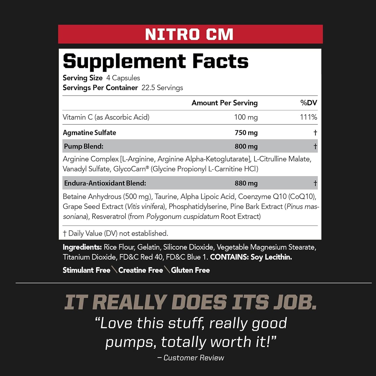 Powerful PMD NitroCM Supplement for Enhanced Muscle Growth and Recovery, 60 Capsules