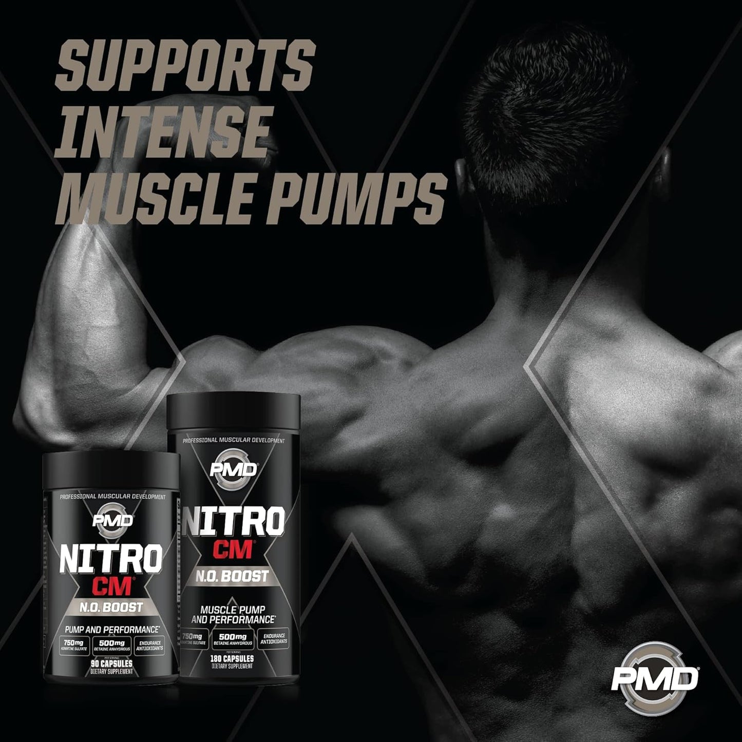 Powerful PMD NitroCM Supplement for Enhanced Muscle Growth and Recovery, 60 Capsules