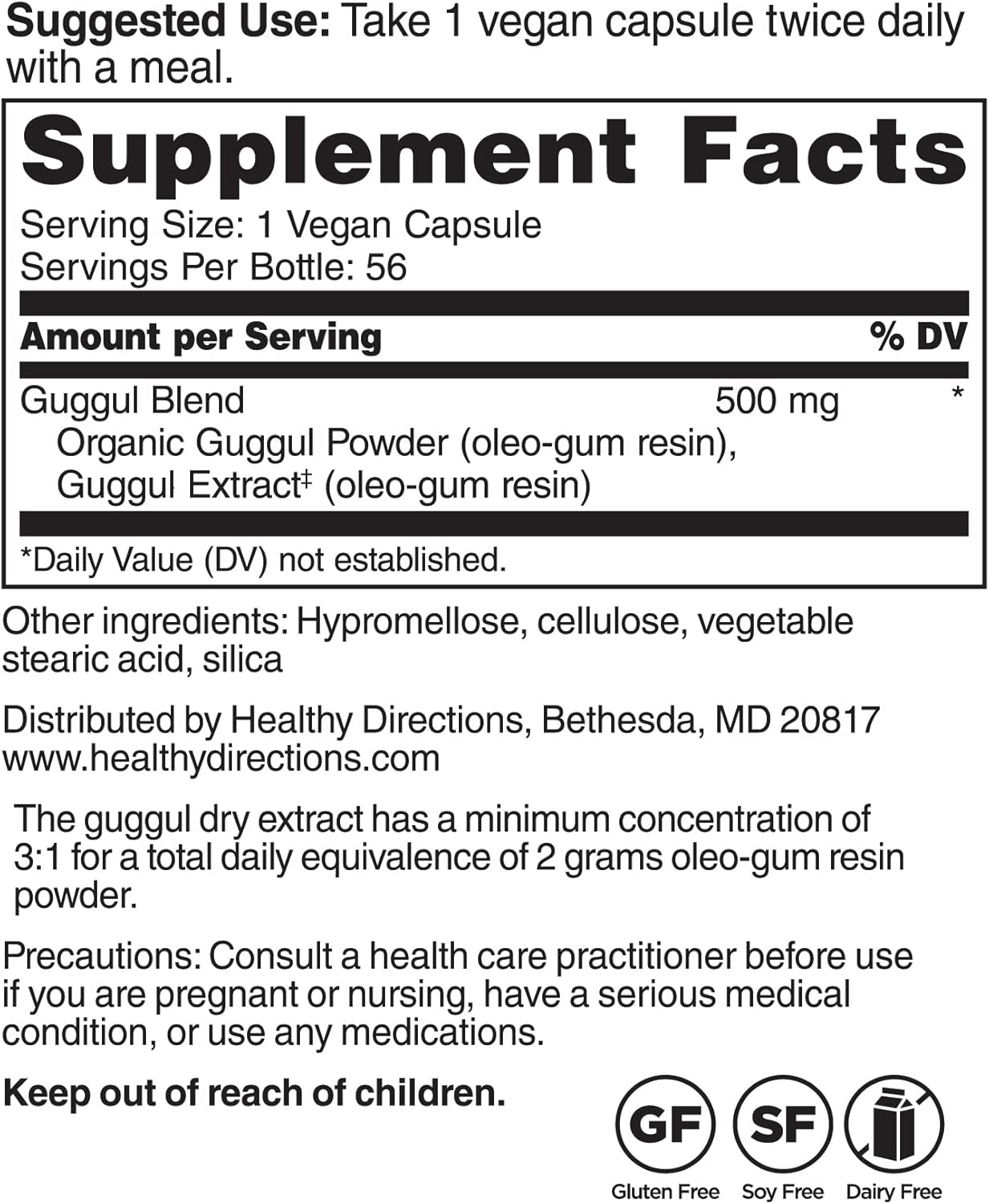 Prajna Ayurveda Guggul Formula by Dr. Kulreet Chaudhary: Cleansing Mind & Body (56 Capsules, 500 mg)