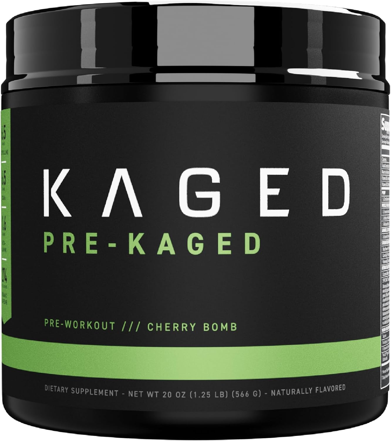 Pre-Kaged Cherry Bomb Pre Workout Powder - Formulated with Creatine, Beta Alanine, and Pure Caffeine - 20 Servings