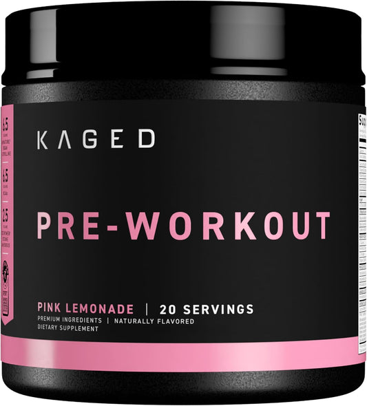 Pre-Kaged Pink Lemonade Pre Workout Powder with Creatine & Caffeine - 20 Servings