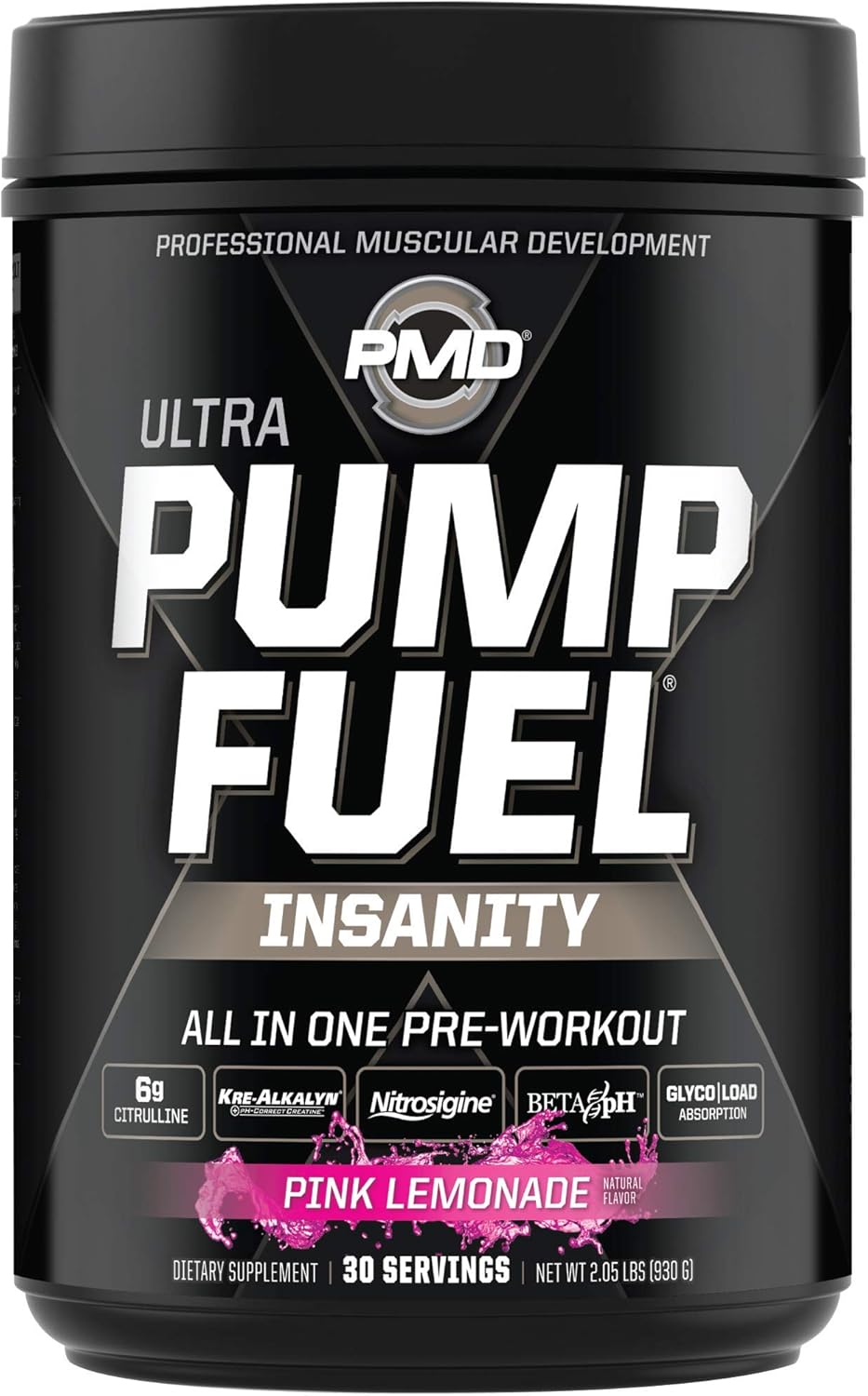Pre Workout Combo: PMD Sports Ultra Pump Fuel Insanity Pink Lemonade + Sports Omega Cuts Elite Healthy Weight Support