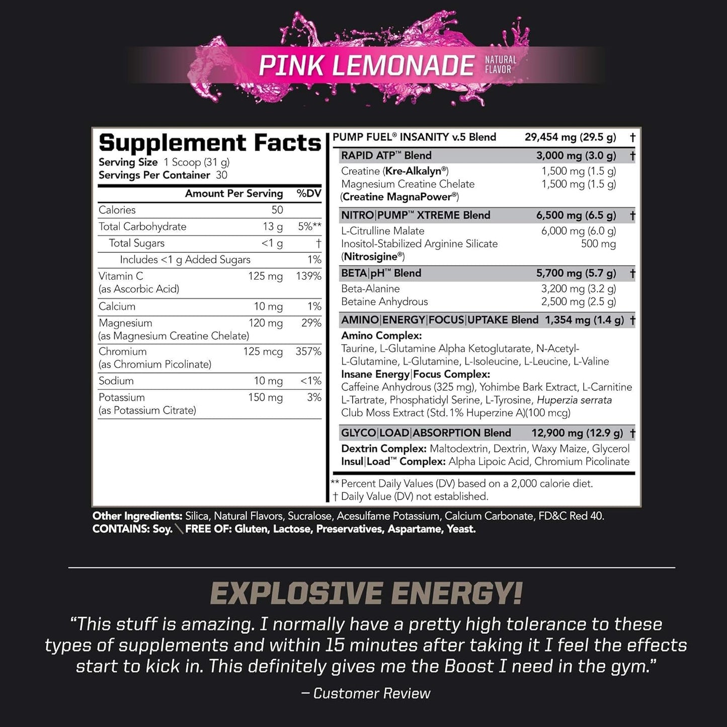 Pre Workout Combo: PMD Sports Ultra Pump Fuel Insanity Pink Lemonade + Sports Omega Cuts Elite Healthy Weight Support