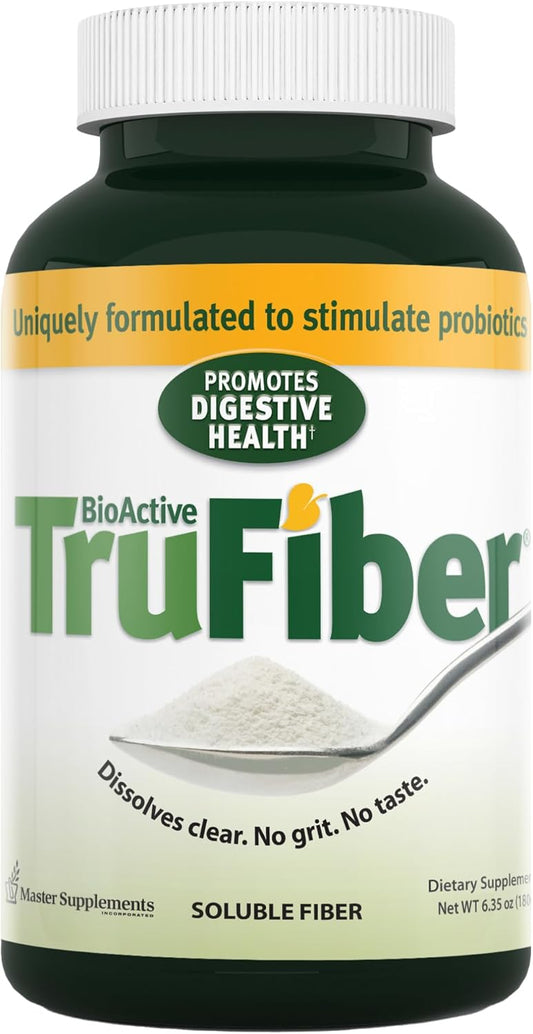 Prebiotic Fiber Supplement for Digestive Health - Vegan & Gluten Free - 6.35 oz - 50 Servings - Boost Probiotic Growth - Master Supplements TruFiber
