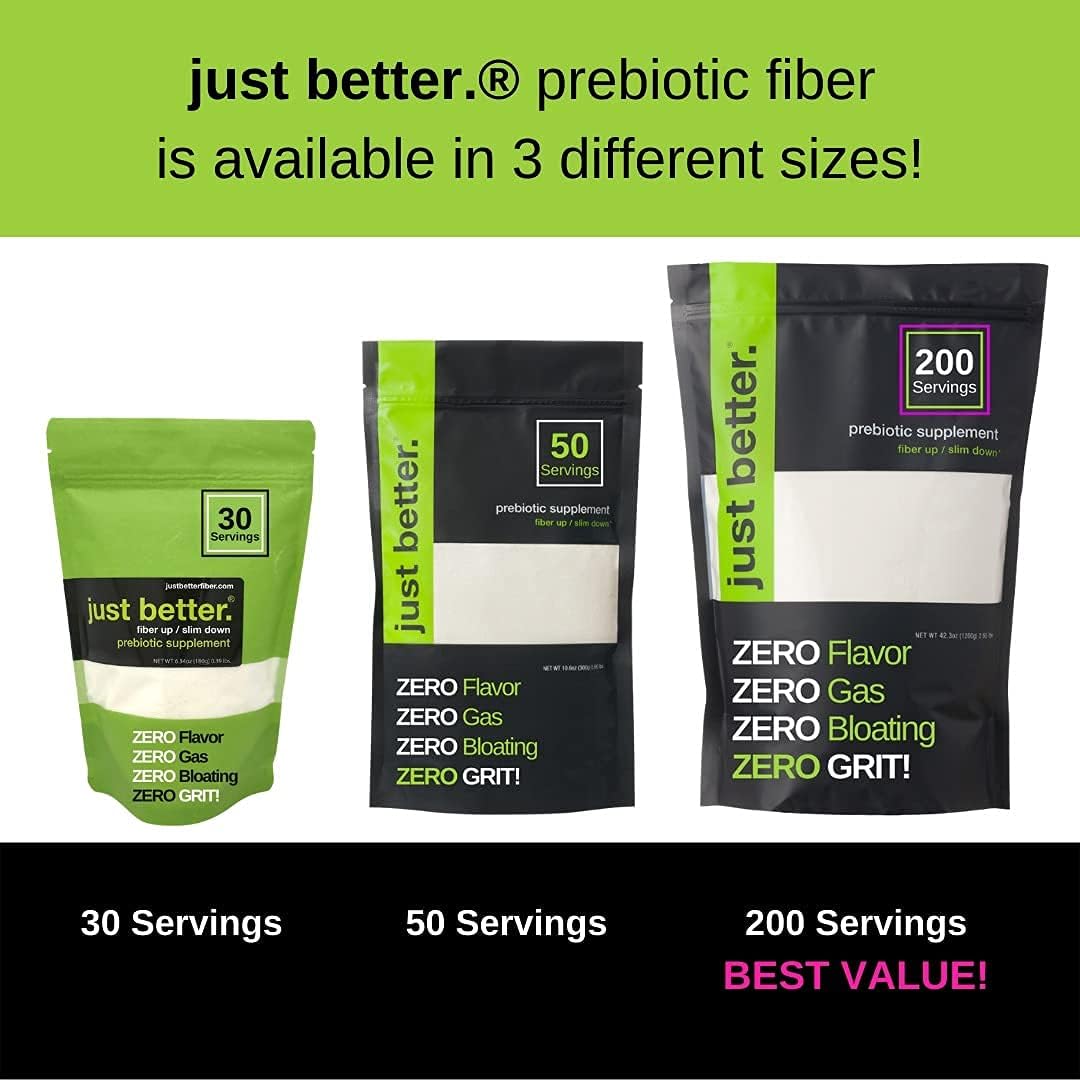 Prebiotic Fiber Supplement Powder for Healthy Gut | Smooth Texture, Tasteless, Bloating & Gas Free | Promotes Fullness, Keto Friendly Vegan - 30 Servings
