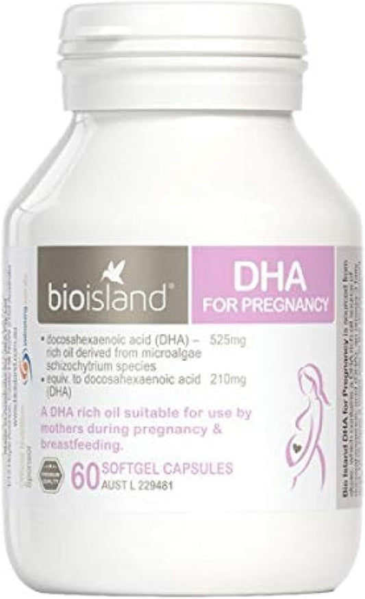 Pregnancy Support: Bioisland DHA Supplement - 60 Capsules