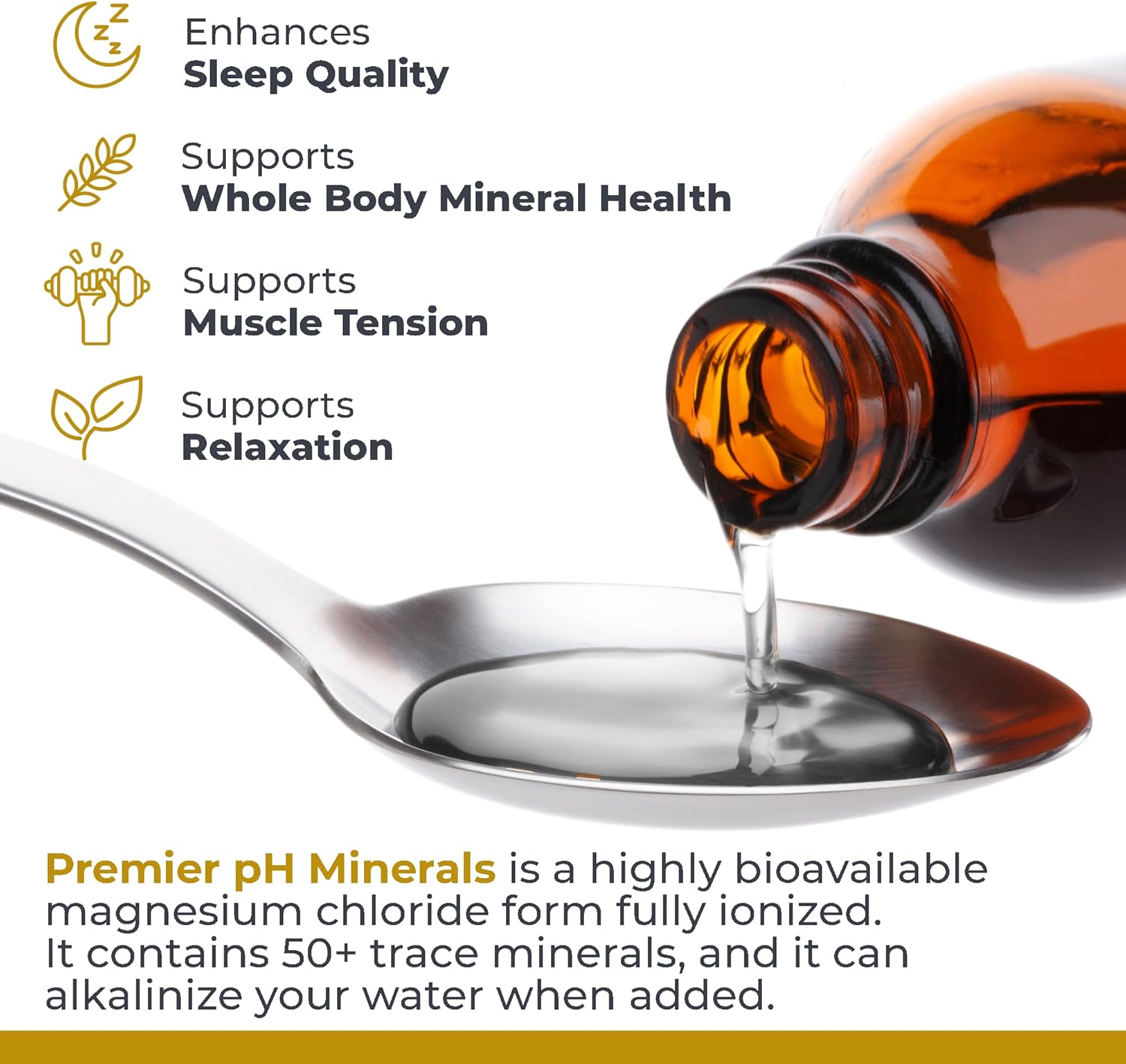 Premier Research Labs Premier pH Minerals Liquid Concentrate 8 Oz - Supports Whole Body Mineral Health from Great Salt Lake