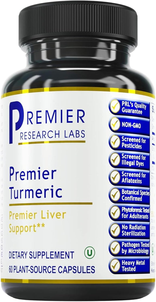 Premier Research Labs Turmeric Capsules - Vegan Liver Support Supplement