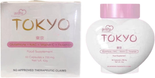 Premium Aishi Tokyo Glutathione Capsules - 60 Count