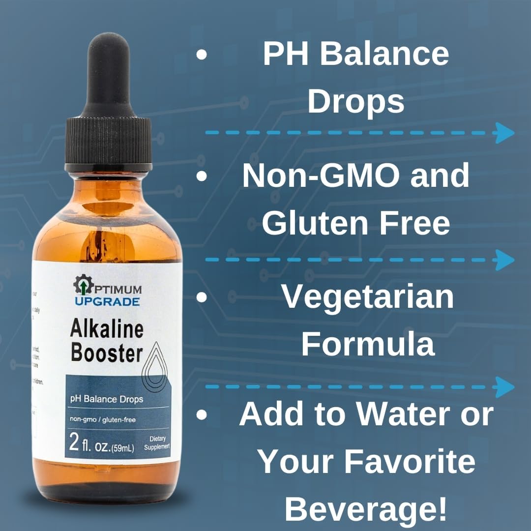 Premium Alkaline Water pH Booster Drops with Trace Minerals - Hydration Supplement for Alkaline Water & pH Balance - Non-GMO & Gluten Free - Ideal for Water Treatment
