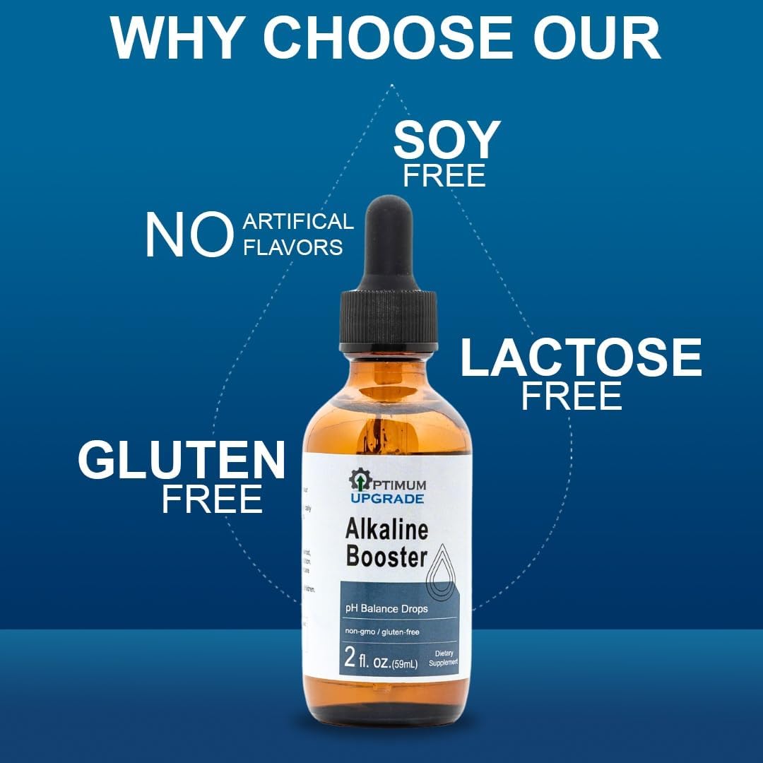 Premium Alkaline Water pH Booster Drops with Trace Minerals - Hydration Supplement for Alkaline Water & pH Balance - Non-GMO & Gluten Free - Ideal for Water Treatment