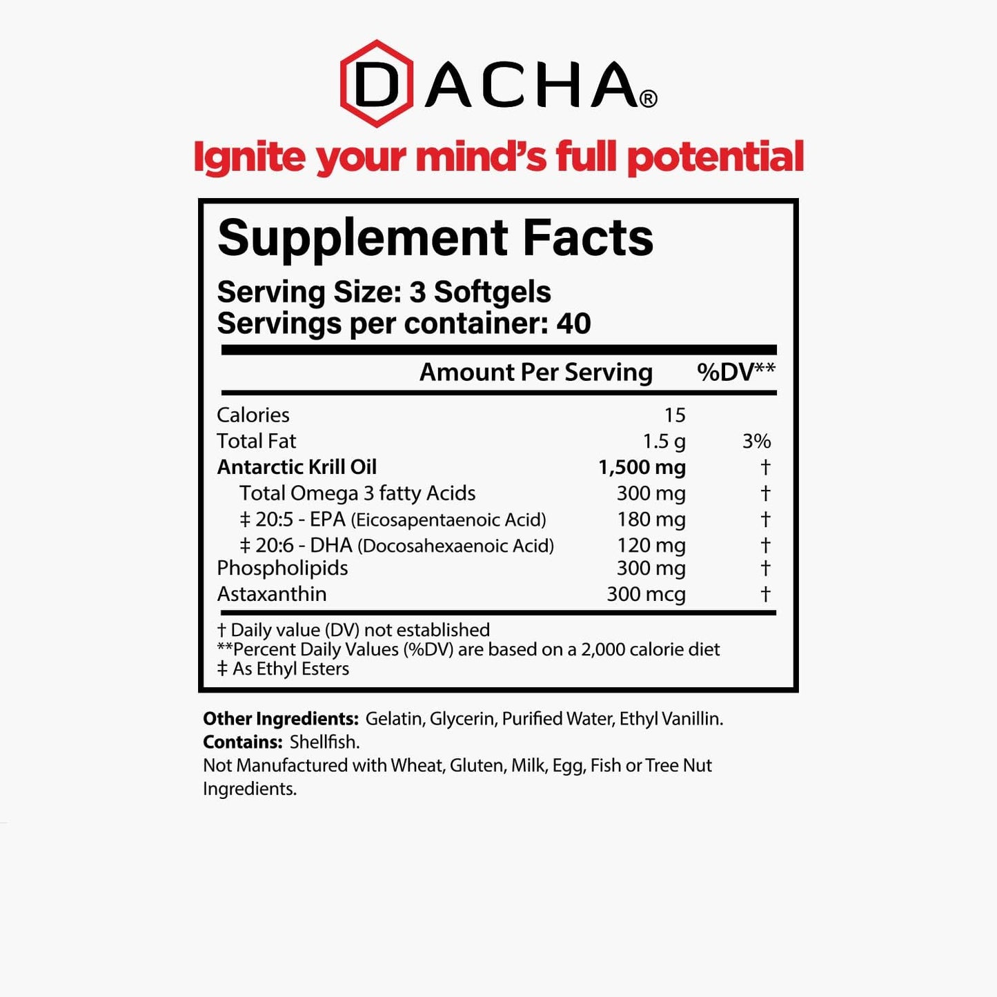 Premium Antarctic Krill Oil Softgels - 1500mg Omega-3, Astaxanthin, Phospholipids - 120 Softgels - Immune, Memory, Heart Support - Non-GMO