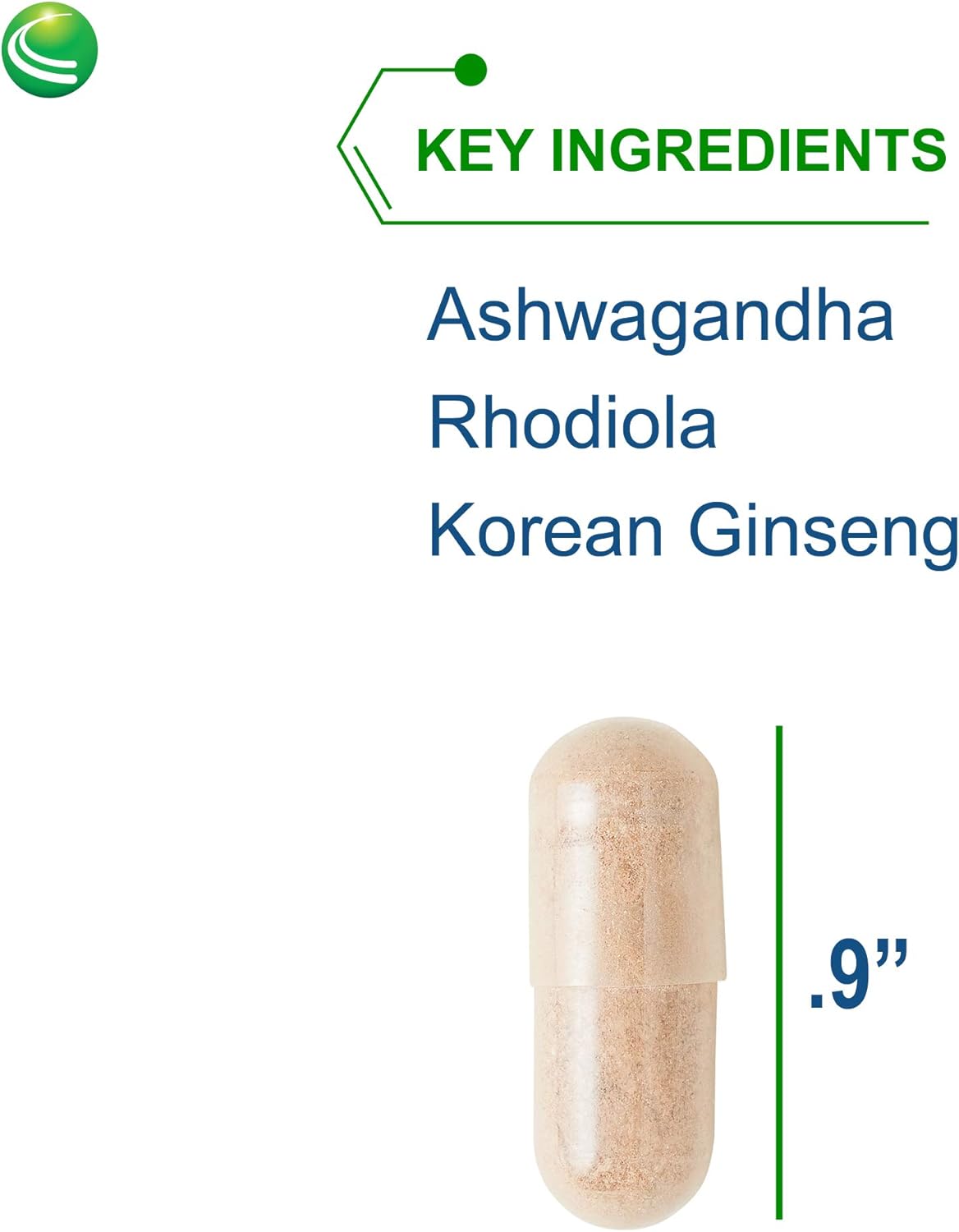 Premium Ashwagandha, Rhodiola & Korean Ginseng Capsules by Nutra Biogenesis BioAdaptogen Ultra - 60 Count