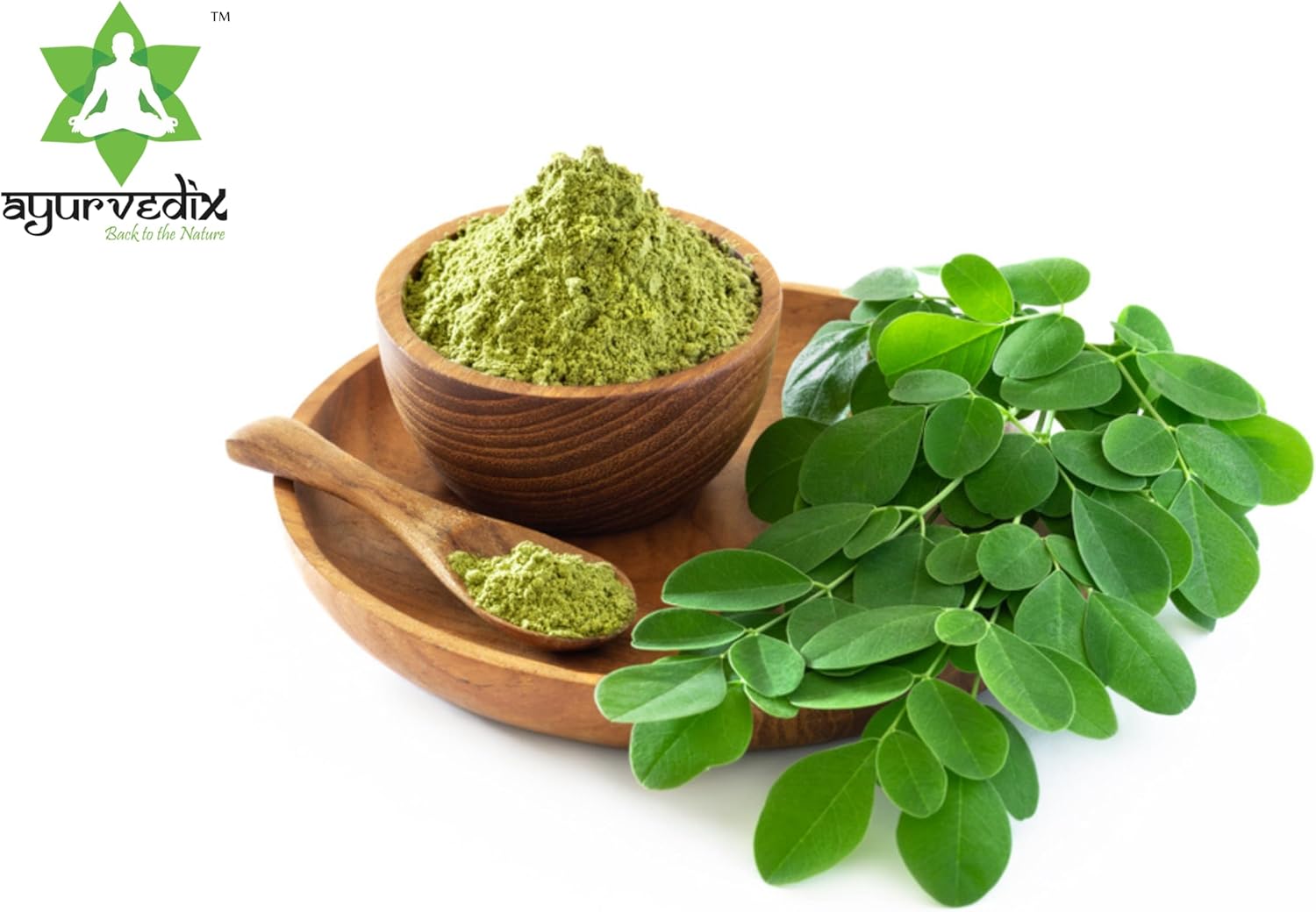 Premium Ayurvedic Organic Moringa Oleifera Leaf Powder for Hair Growth - Natural Antioxidant-Rich Supplement from India 5.29 Oz