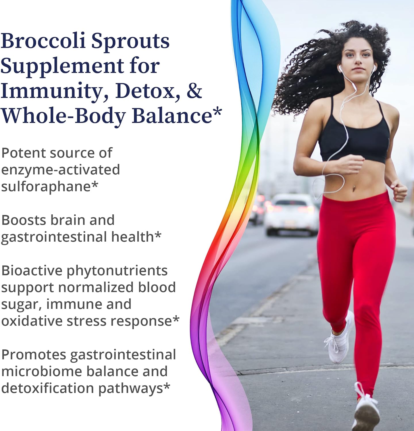 Premium BioPure Broccoli Sprout Capsules - Packed with Phytonutrients & Sulforaphane for Immunity, Brain Health, Gut Balance, and Detox - 90 Count