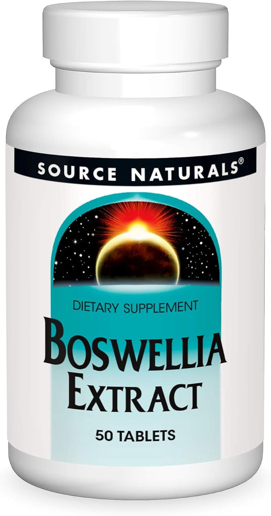 Premium Boswellia Extract 243 mg Supplement - 50 Tablets by Source Naturals