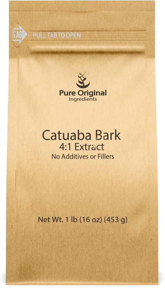 Premium Catuaba Bark Extract Powder - 1 lb, 4:1 Concentration - Pure Herbal Dietary Supplement