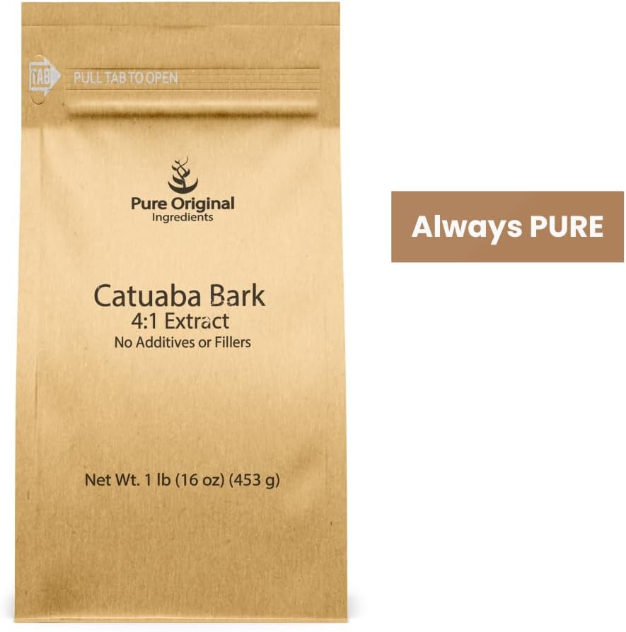 Premium Catuaba Bark Extract Powder - 1 lb, 4:1 Concentration - Pure Herbal Dietary Supplement