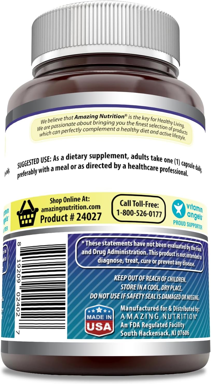 Premium Citicoline 250mg Capsules Supplement | Non-GMO & Gluten Free | Made in USA | 240 Count by Amazing Nutrition