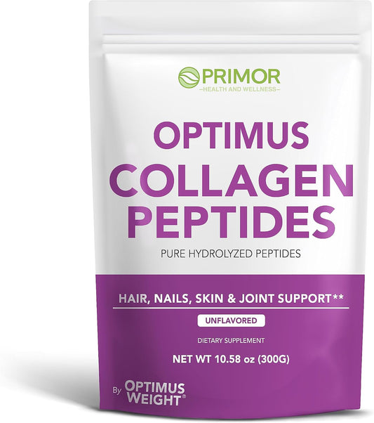 Premium Collagen Peptides Powder for Hair, Skin, Nails & Joints - Hydrolyzed Type I & III Supplement - Unflavored - 30 Servings - Men & Women