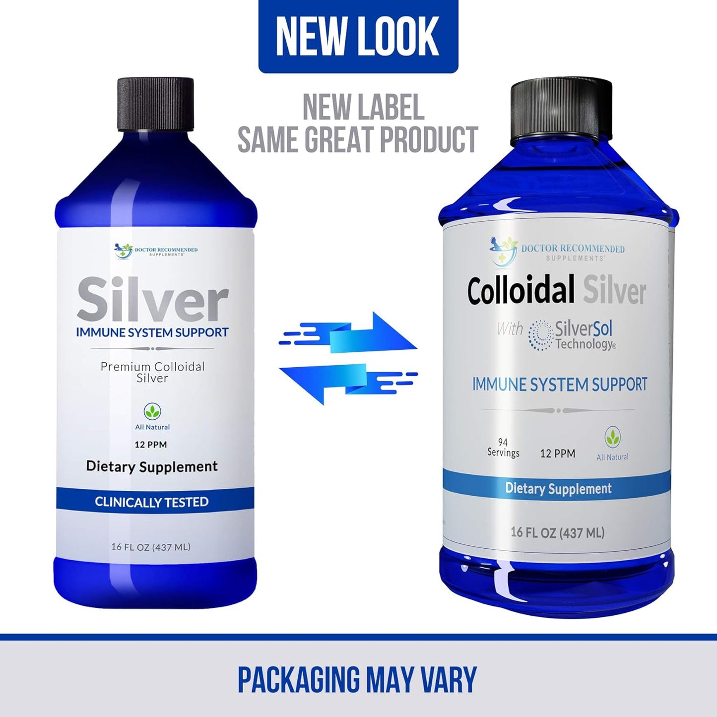 Premium Colloidal Silver Liquid - 12 PPM Doctor Recommended Supplement for Immune Support, Vegan Ionic Silver Water Daily Mineral Supplement - 3 Pack of 16 Fl oz Bottles - BoostGo Australia
