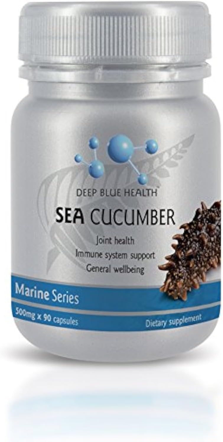 Premium Deep Blue Health New Zealand SEA Cucumber Capsules - 90 Count