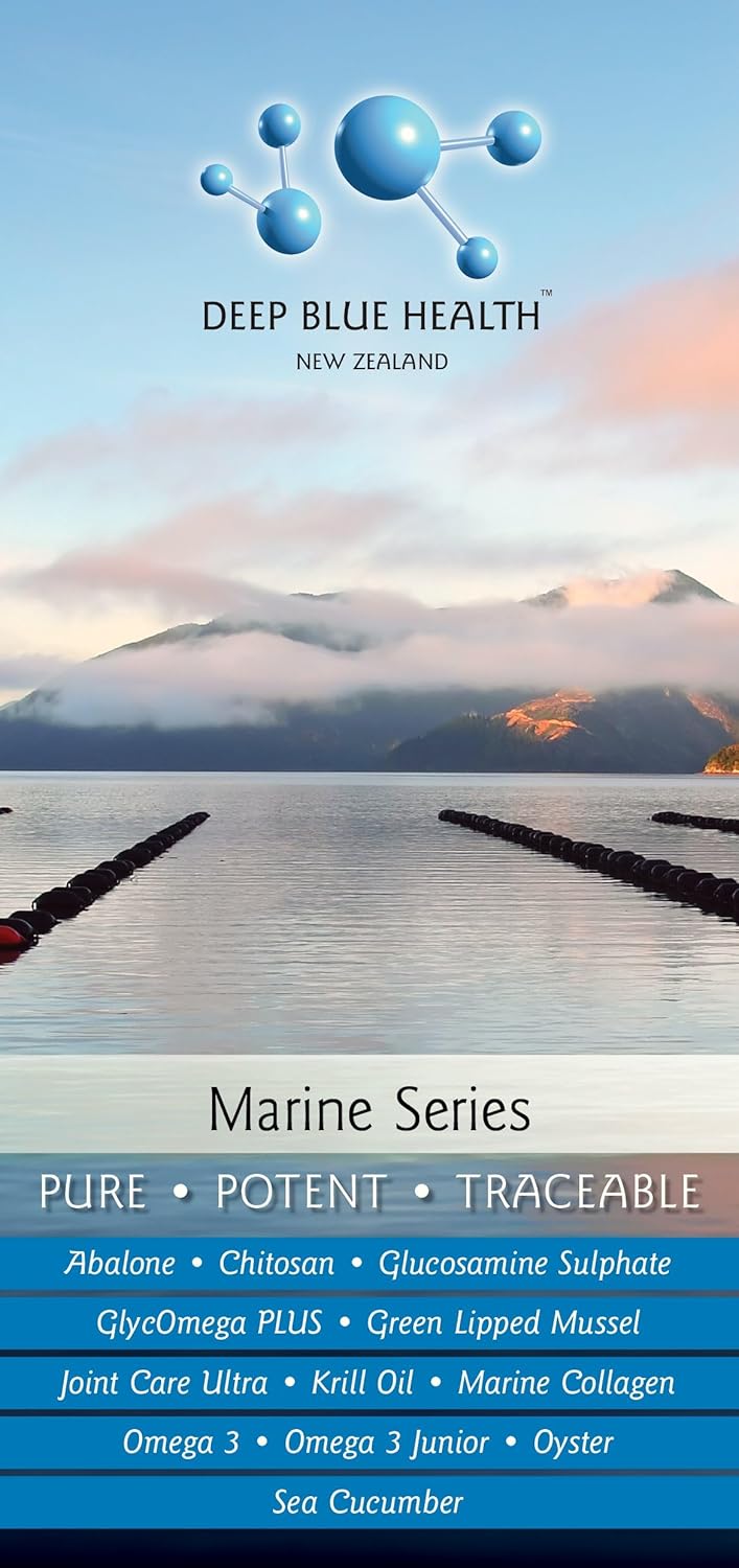 Premium Deep Blue Health New Zealand SEA Cucumber Capsules - 90 Count