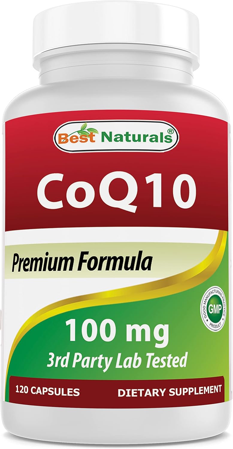 Premium DMAE and COQ10 Supplement - 250 mg DMAE and 100 mg COQ10 for Cognitive Health and Energy Support