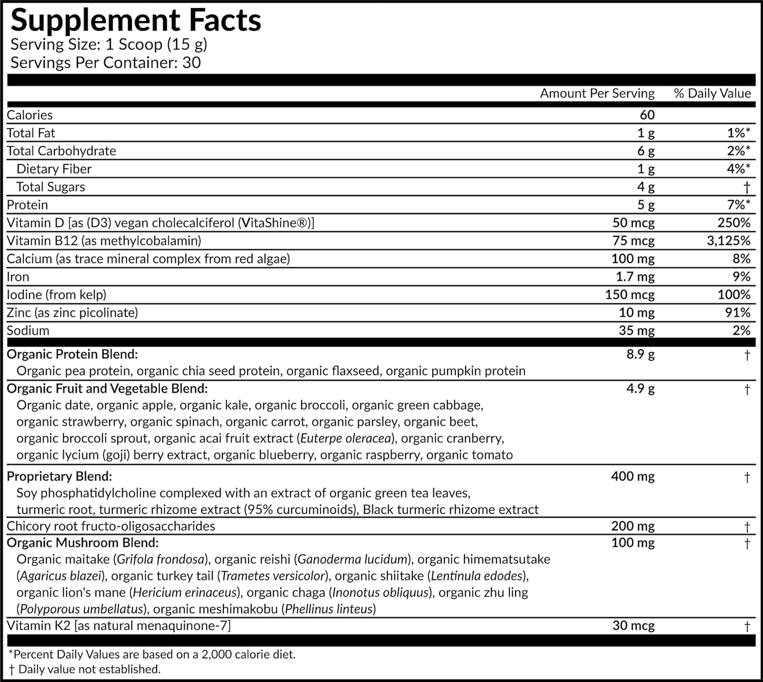 Premium Dr. Fuhrman Complete Greens Multivitamin Powder - Superfoods Formula for Optimal Health (30 Servings)