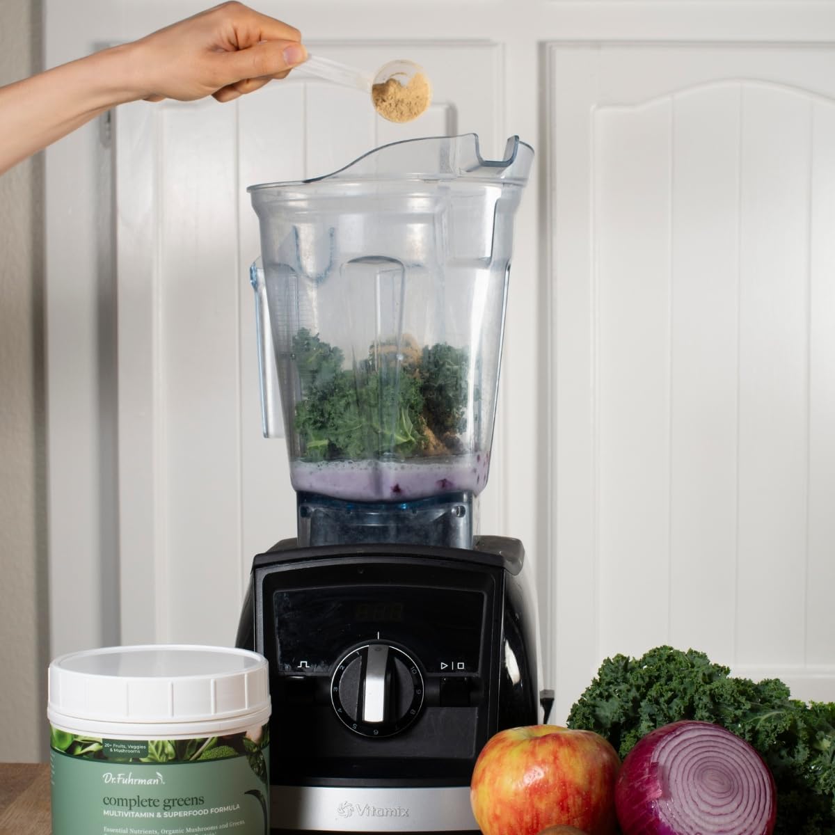 Premium Dr. Fuhrman Complete Greens Multivitamin Powder - Superfoods Formula for Optimal Health (30 Servings)