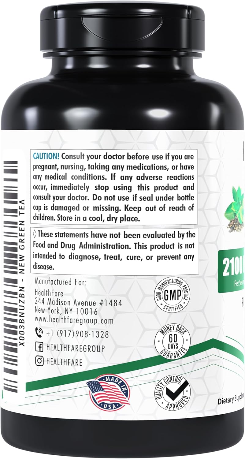 Premium ECGG Green Tea Extract Supplement | 200 Capsules | High EGCG & Polyphenol Content | Non-GMO & Gluten-Free - BoostGo Australia
