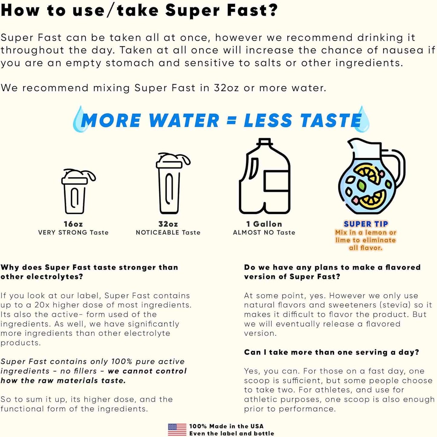 Premium Electrolytes for Fasting - Brain Forza Super Fast Keto Formula with Potassium, Sodium, Magnesium, Calcium, Iron, Pink Himalayan Salt - 30 Servings, Unflavored
