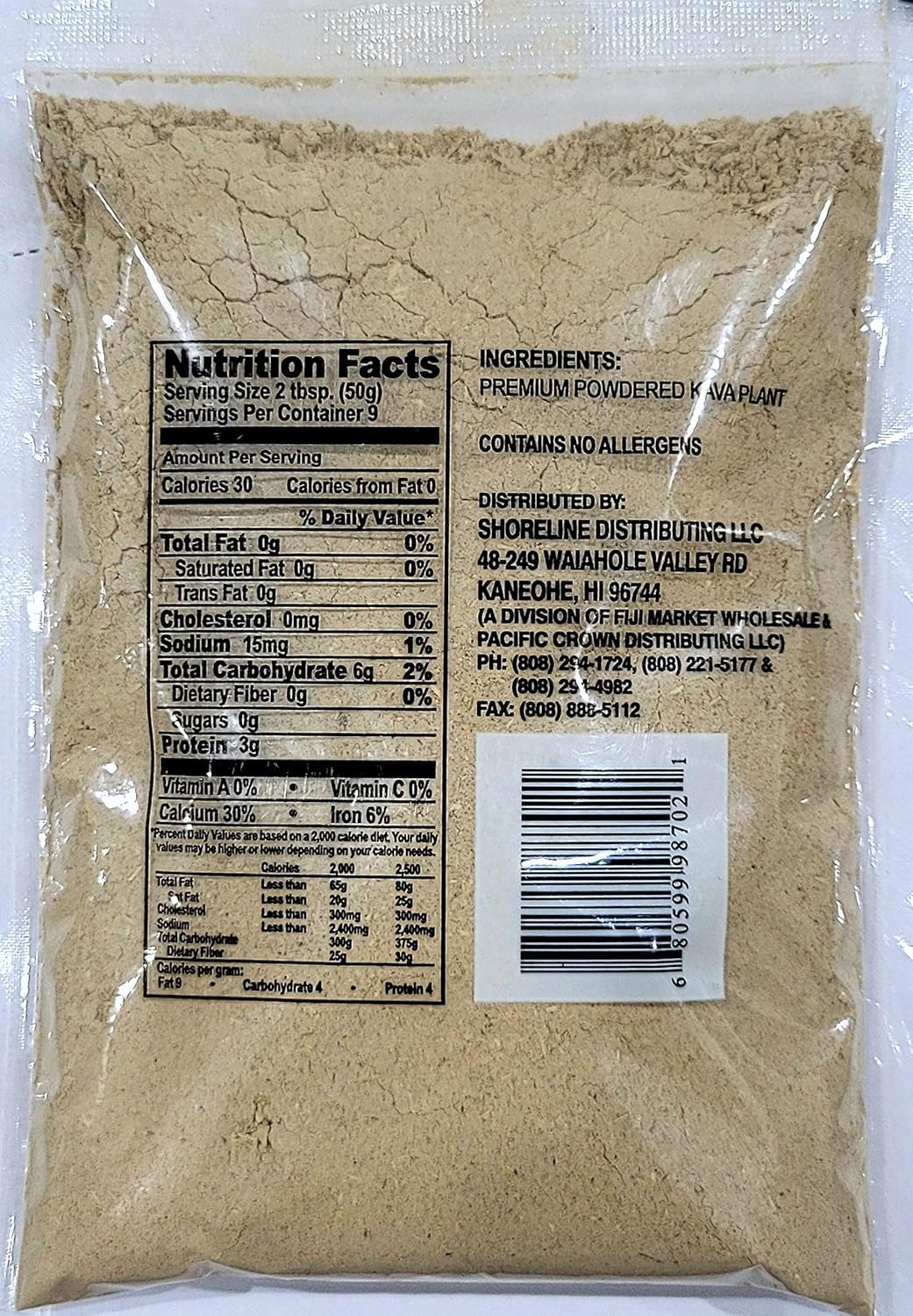 Premium Fiji Kava Kava - Half Pound (8oz) - Wholesale from Fiji Market Tikaram's