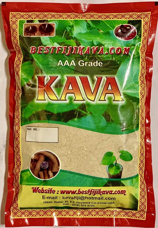 Premium Fiji Kava Kava Root Powder - 1 LB | 100% Noble Grade | Pure Fijian Kava Roots | Top Quality Fiji Kava Powder