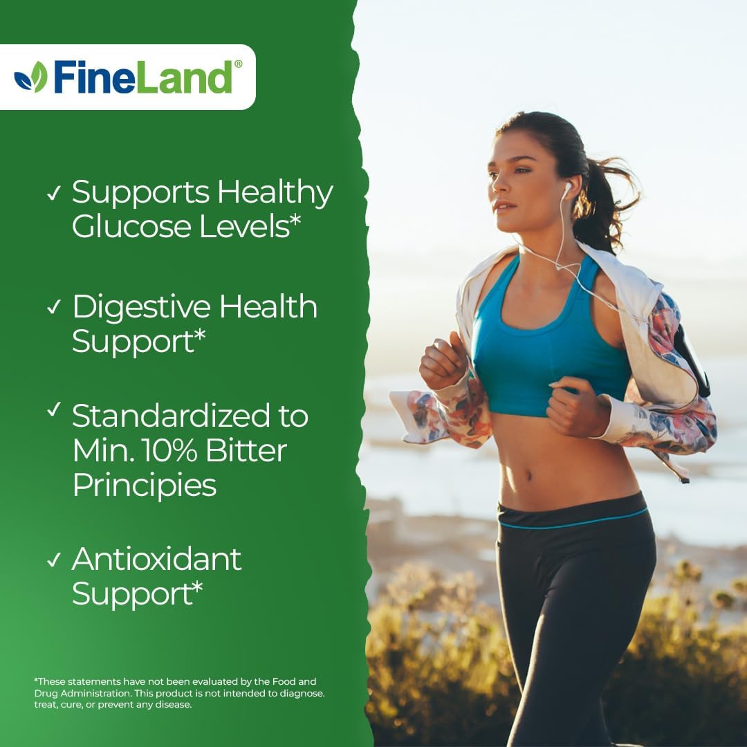 Premium FineLand Bitter Melon Extract 12,500mg - Max Strength, Standardized to 10% Bitter Principles - 160 Pills, 5+ Months Supply