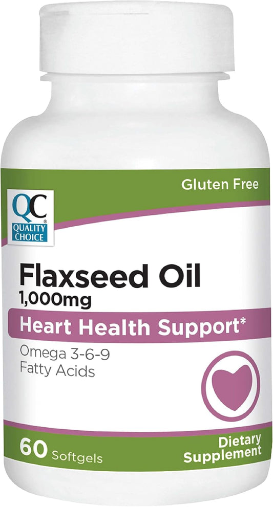 Premium Flaxseed Oil Softgels - 1,000 mg High Quality Supplement