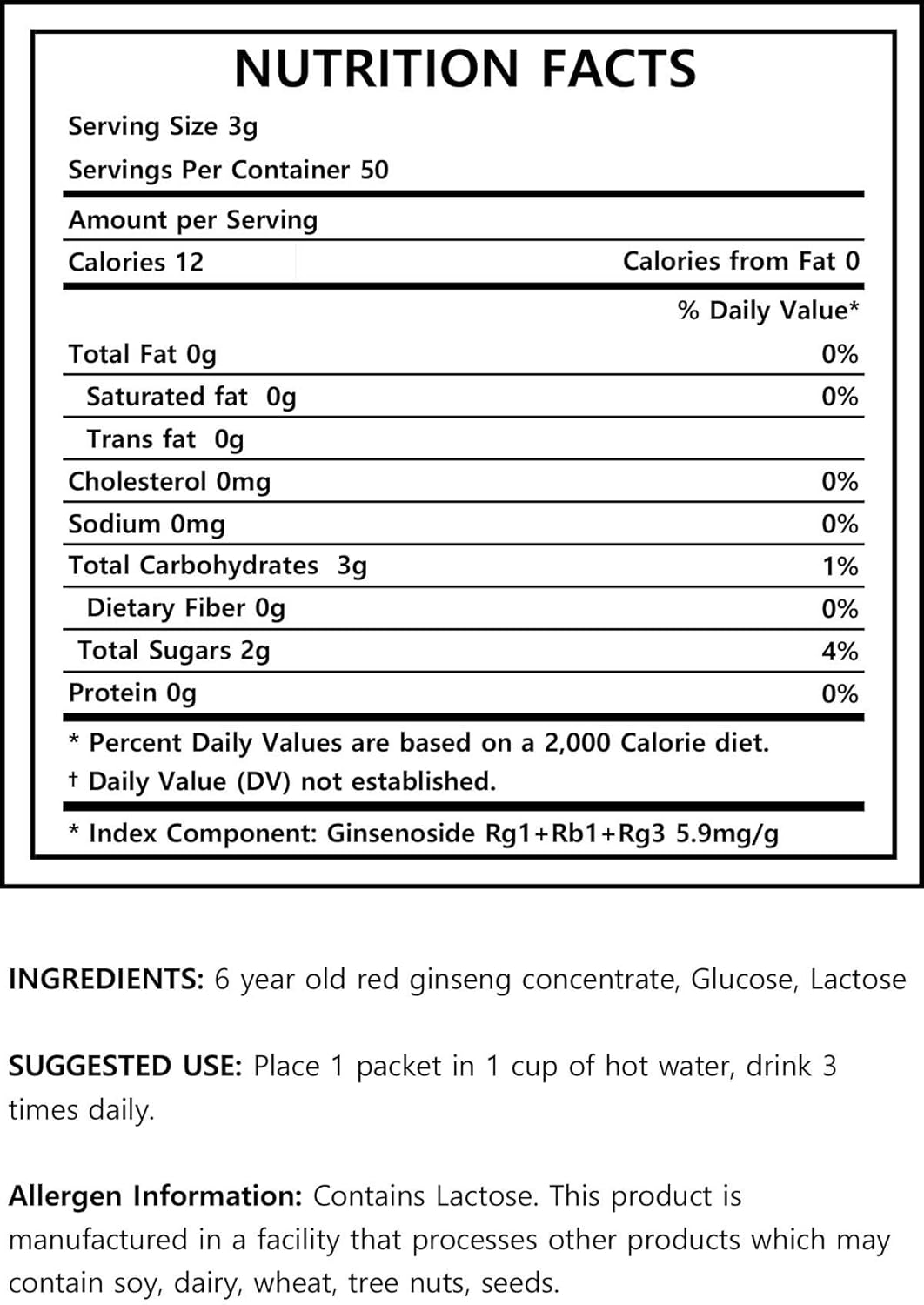 Premium Gangwoninsam 6 Year Korean Red Ginseng Tea - 150g Total, Authentic Korean Red Ginseng Extract, Individually Packaged Tea Packets