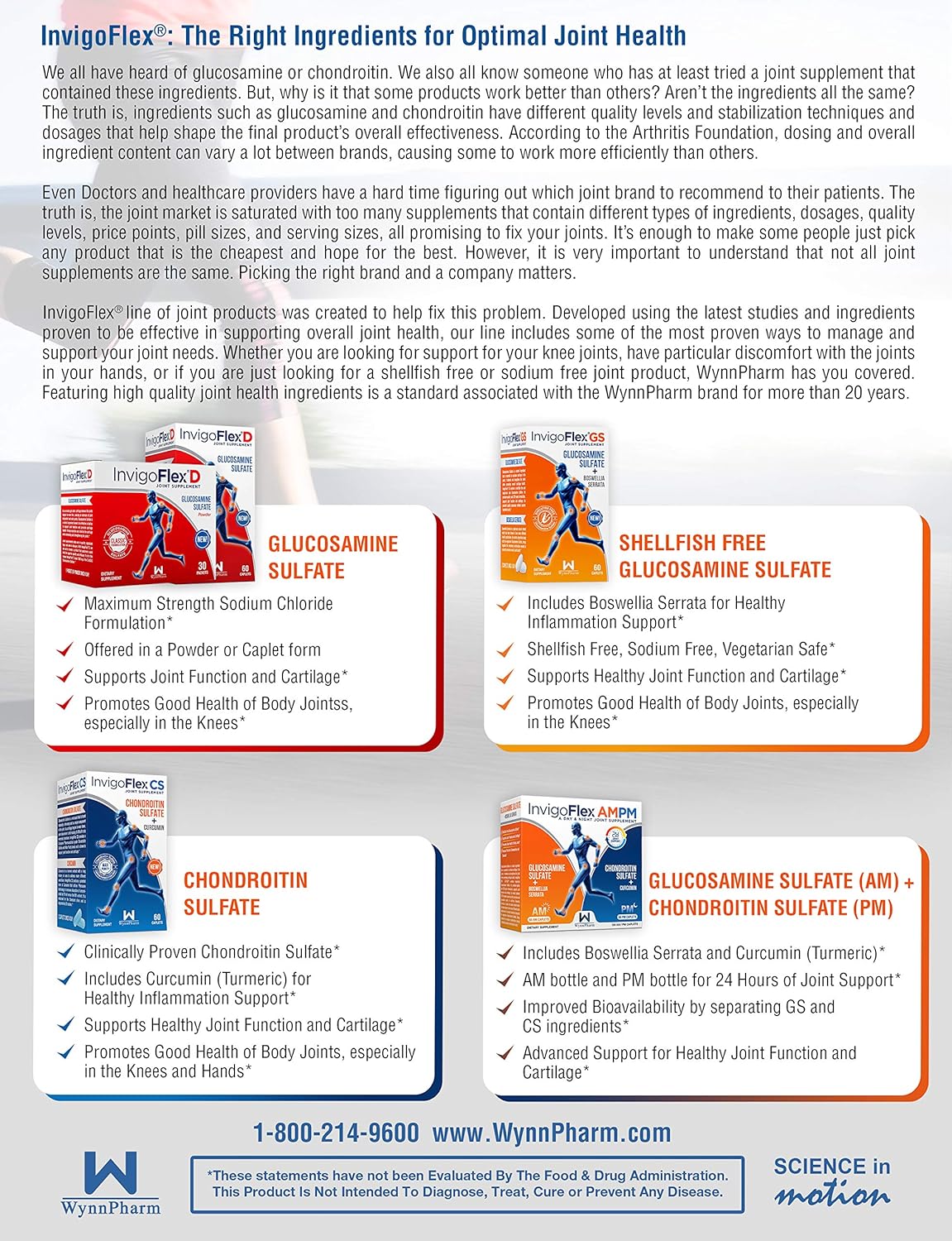 Premium Glucosamine Sulfate Joint Supplement - 1500mg, 60 Ct Caplets - Supports Knees, Hands, Back, & Hips