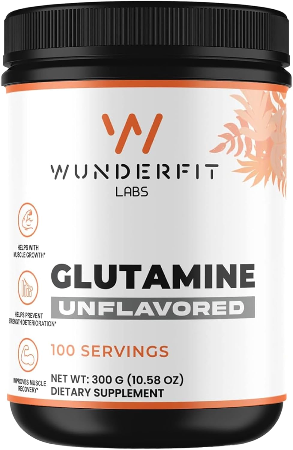Premium Glutamine Supplement by Wunderfit Labs for Enhanced Muscle Recovery and Immune Support