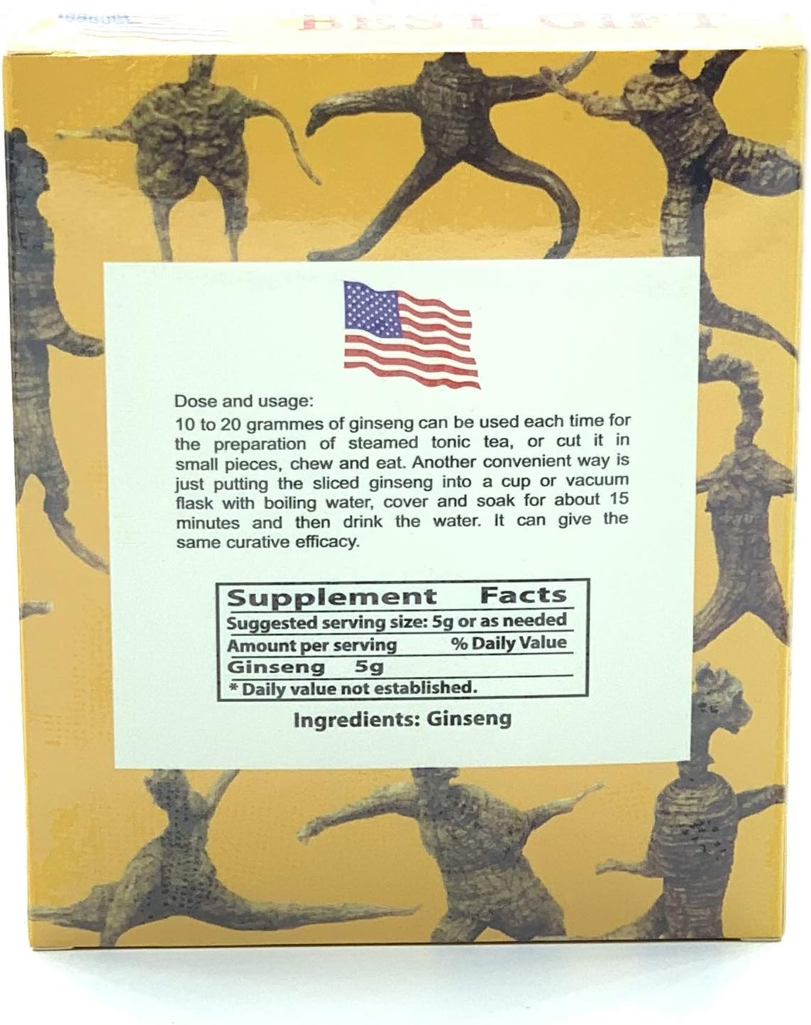 Premium Grade A+ Handpicked American Ginseng Slices in 4oz Box - 美国花旗参片