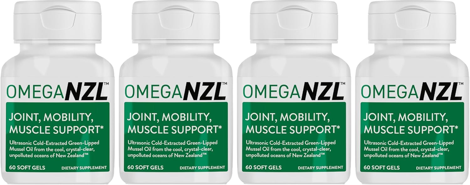 Premium Green-Lipped Mussel Omega-3 Supplement for Joint Support and Muscle Relief - 240 Softgels, No Fishy Aftertaste