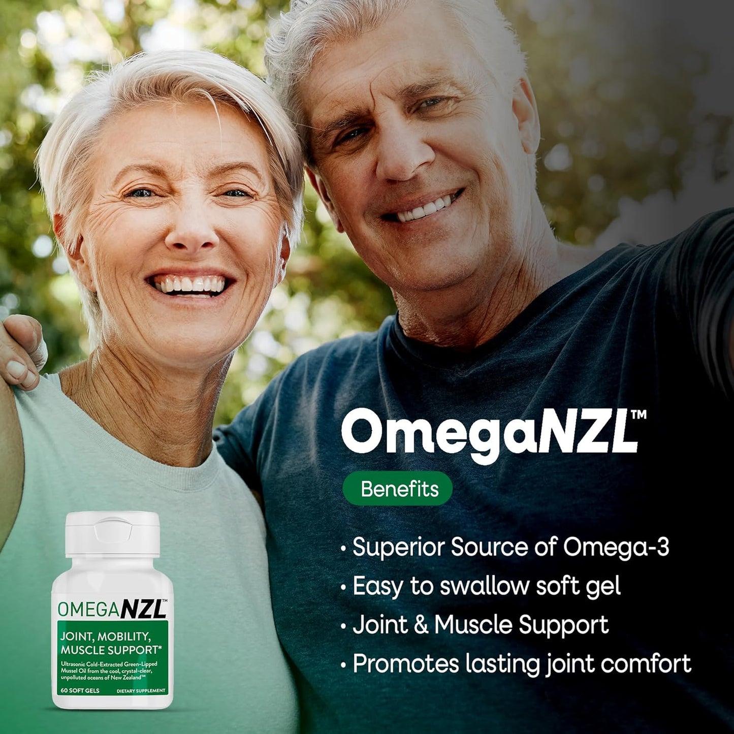 Premium Green-Lipped Mussel Omega-3 Supplement for Joint Support and Muscle Relief - 240 Softgels, No Fishy Aftertaste